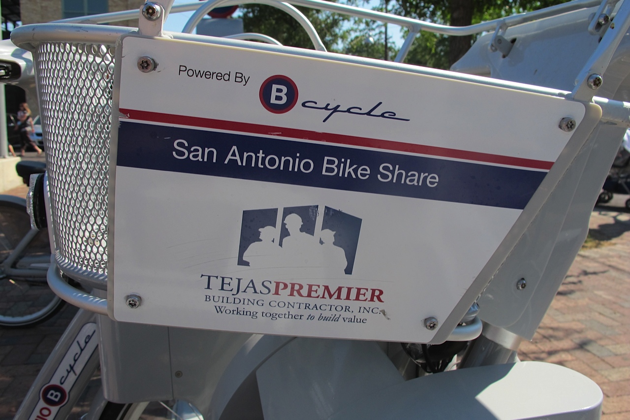 A San Antonio bike share bicycle