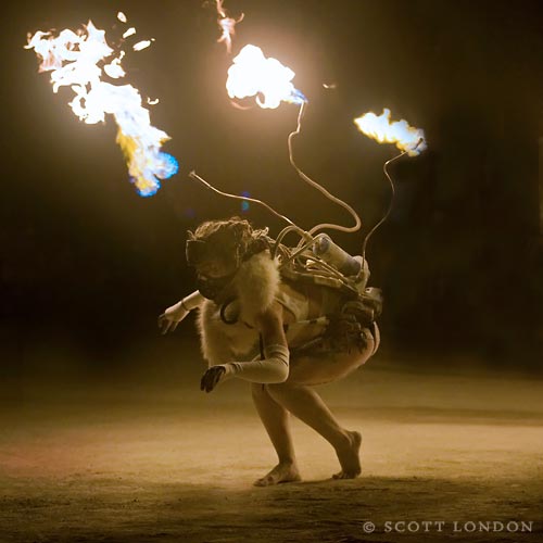 Time to step it up, Mummers. (Copyright 2009, Scott London and Burning Man)