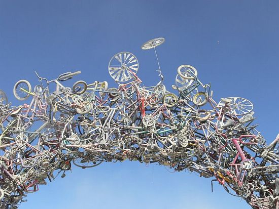 The gates of Bike Heaven. (www.designgonewild.com)