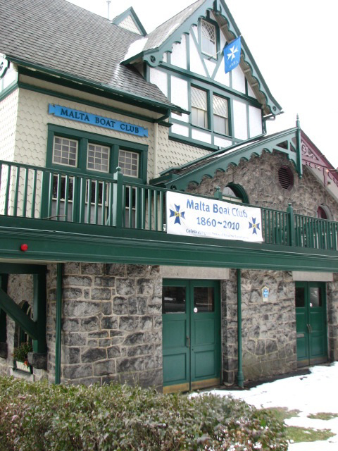 The Hewitt brothers worked on the Malta Boat Club building, Boathouse #9, around 1878..