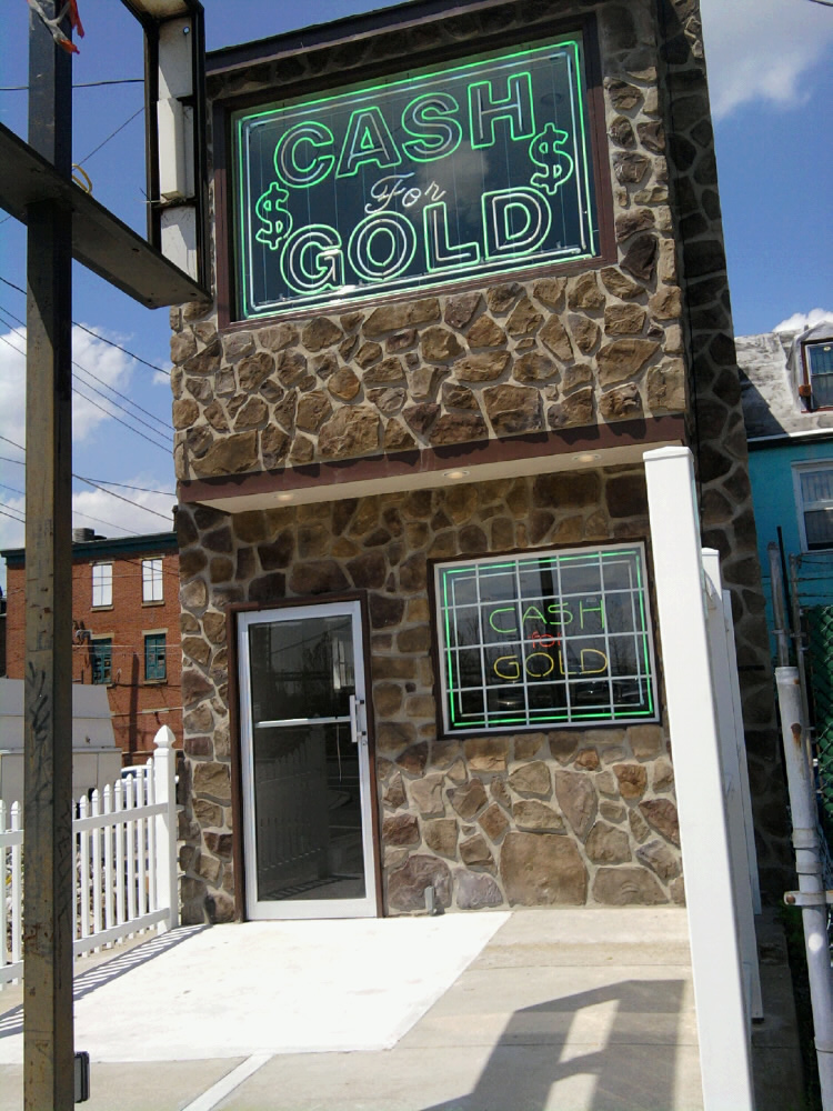 The front of the store, at Delaware Avenue and Cooper Street