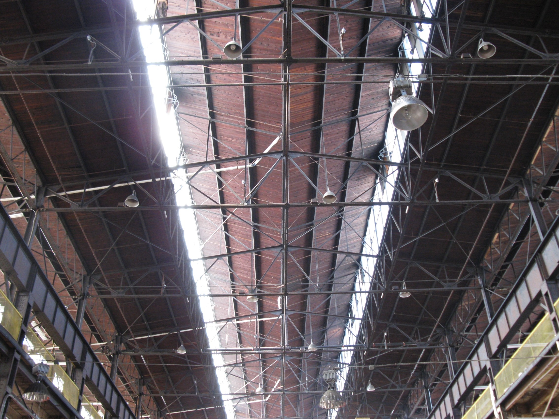 Cramp Shipyard view of Interior roof truss