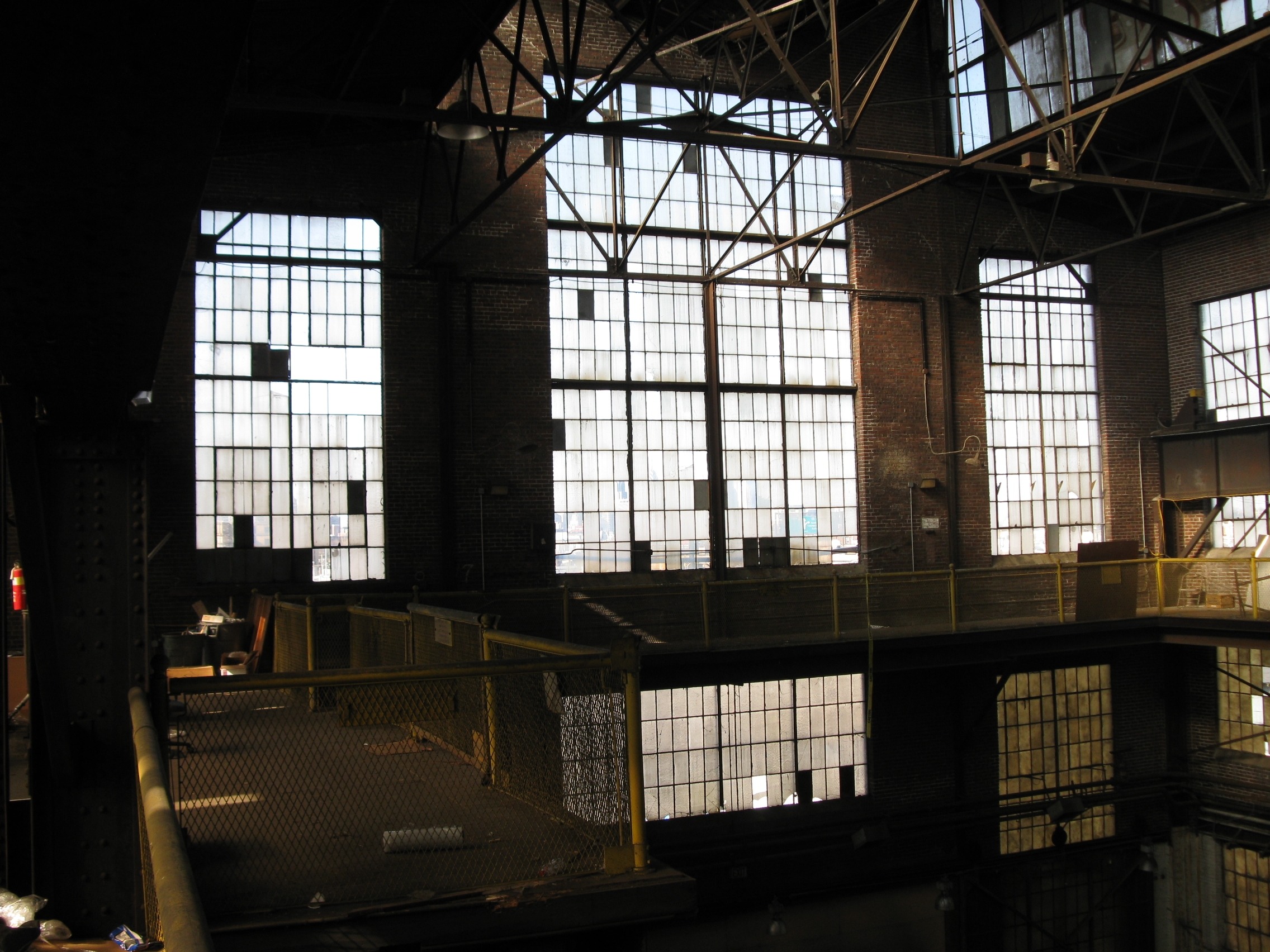 View south of front facade windows from Gallery Level / photo courtesy PennDOT