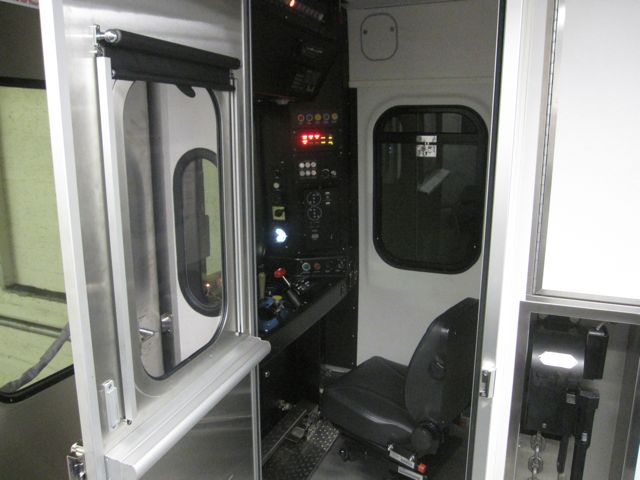 Engineer's compartment on Silverliner V