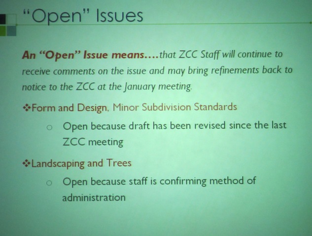 ZCC Meeting: Red-line draft code open for comment; developers and civics push back on deadline