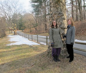 Lisa Levinson and Christina Kobland are fighting for higher land protections at the Schuylkill Center in Roxborough
