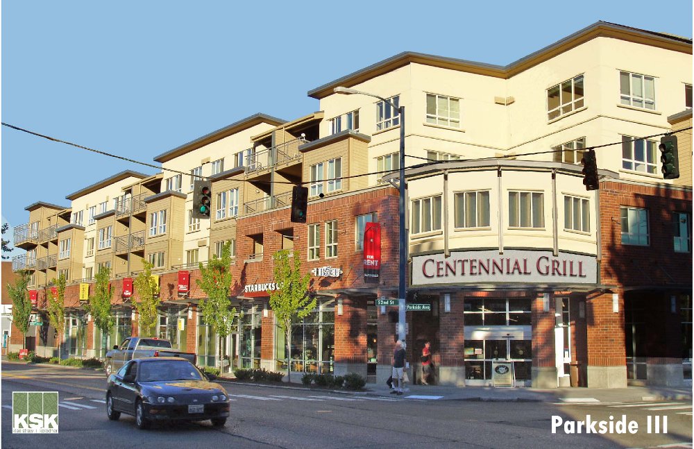 A rendering of the Parkside mixed-use development