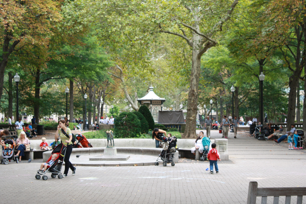 The Rittenhouse Square fountain. Brian Wenrich, PCPC