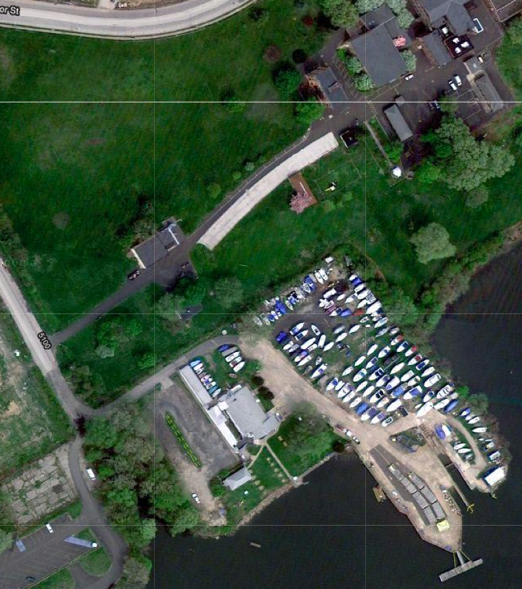 The site of the proposed Tacony Academy campus, with boat launch in foreground