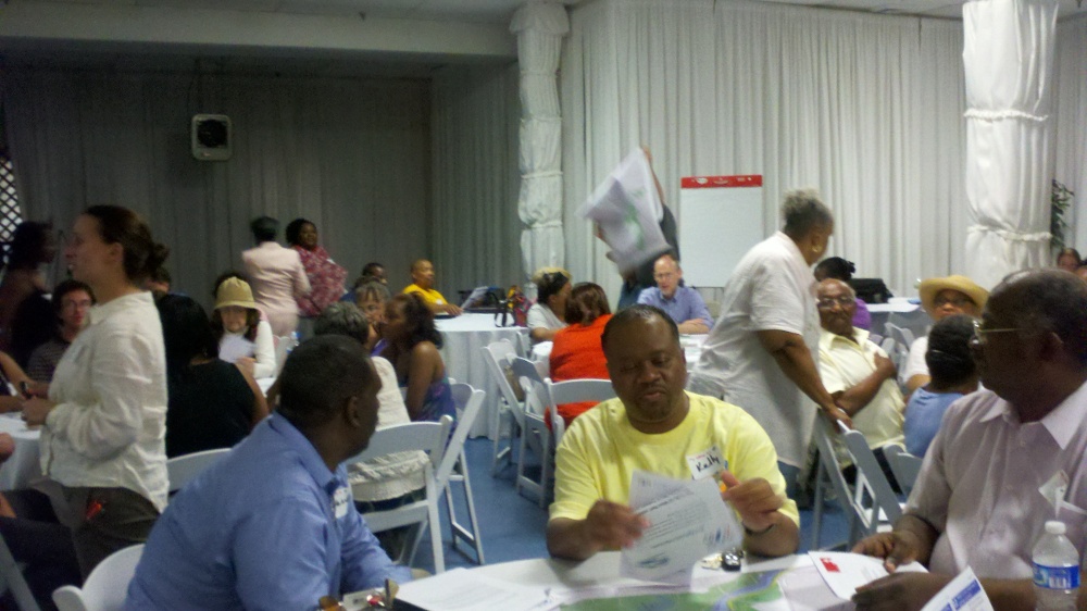 Residents gathered for the West Park district plan meeting