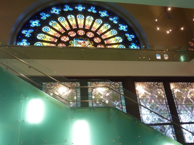 Fan window at The Baptist Temple