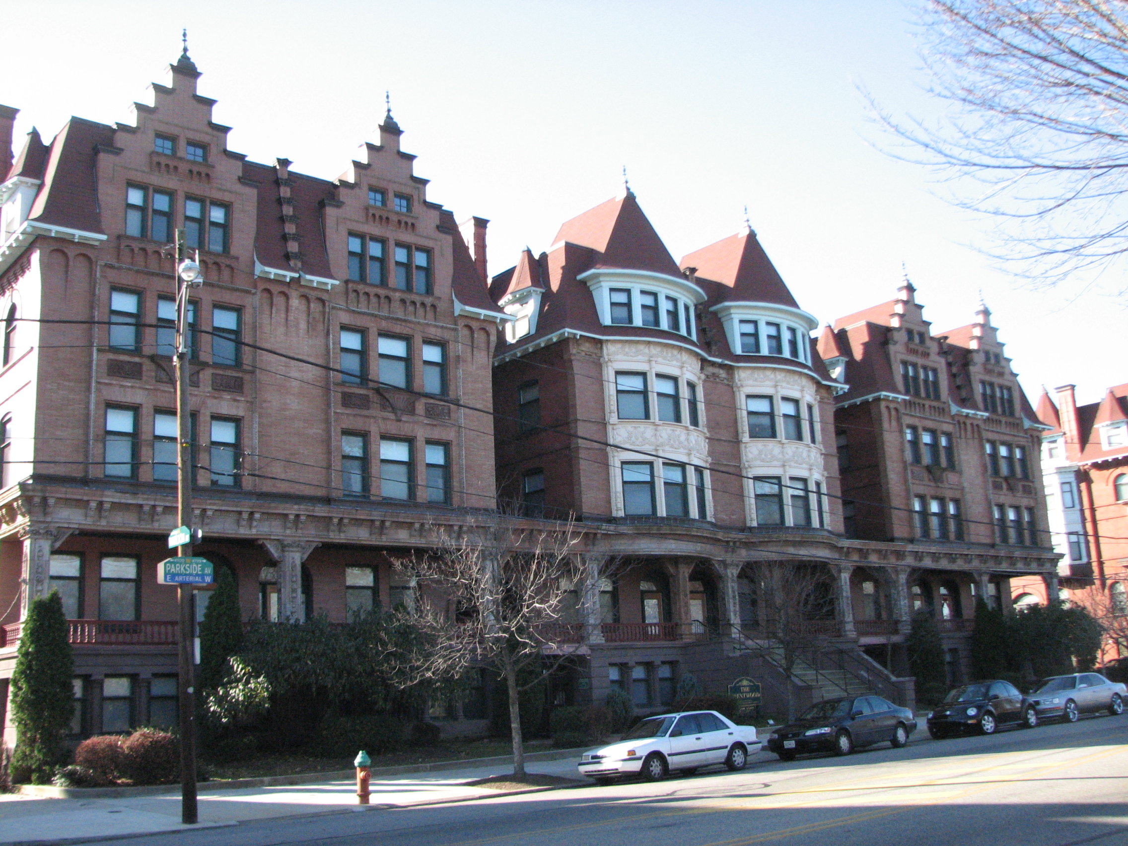 The 110 regal homes of Parkside make up the most recently designated historic district.