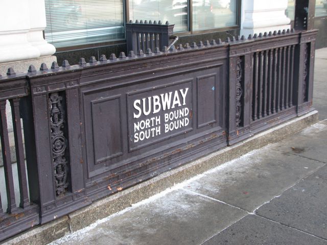 Subway railings