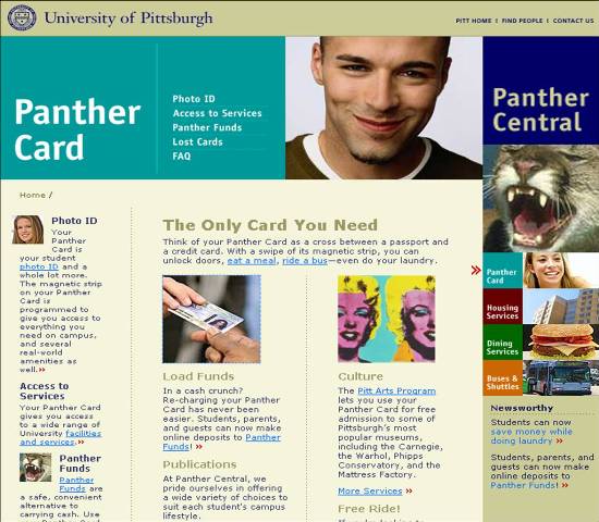 University of Pittsburgh's Panther Card
