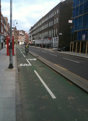 London bike lane