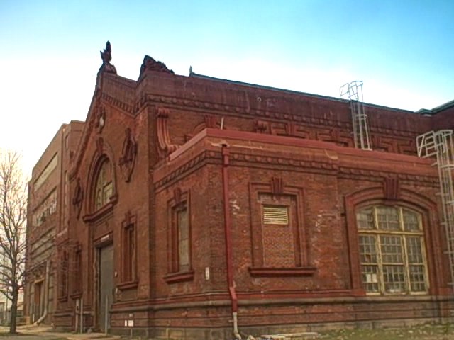 The industrial mixed use of the Navy Yard in South Philadelphia could lead to redevelopment of buildings like this one.