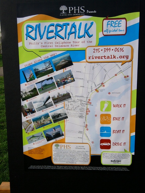 RiverTalk cell phone tour poster