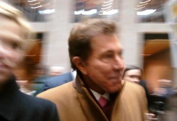 Steve Wynn arriving at the March 3 gaming control board hearing