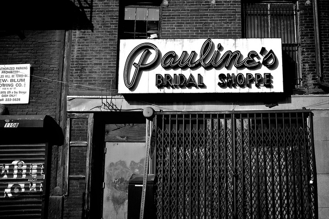 Pauline's Bridal Shoppe | flickr user shrimpcracker, Eyes on the Street flickr group