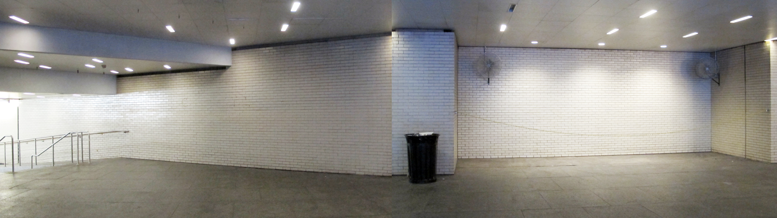 The blank canvas in Centre Square's concourse entrance: Mosaic coming soon.