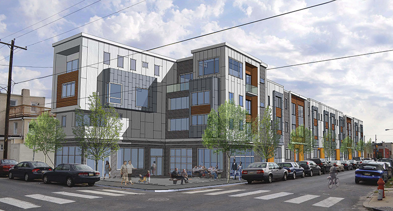 Rendering of Carpenter Square, a planned development at 17th and Carpenter streets.