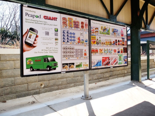 Sample Peapod by Giant transit billboard.