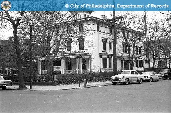 The historic mansion at 40th and Pine in 1963. | phillyhistory.org, Department of Records
