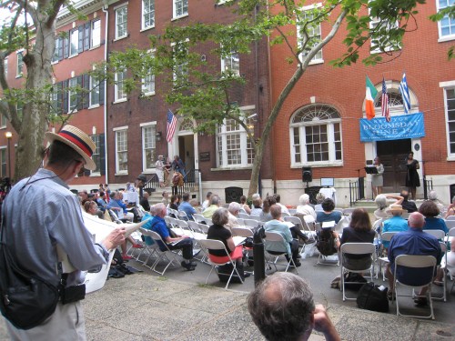 Bloomsday takes over the 2000 block of Delancey Place to celebrate James Joyce's 'Ulysses' on Saturday.