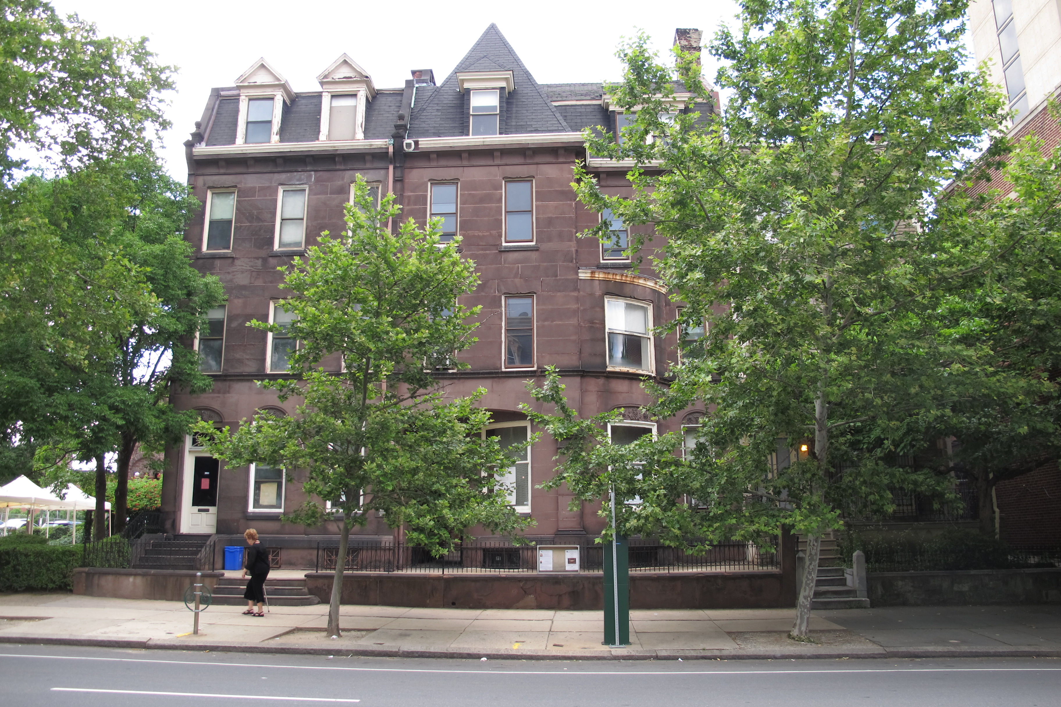 The Historical Commission approved demolition of these two historic brownstones on the 3700 block of Chestnut Street to make way for a residential tower to be built by the Episcopal Cathedral.