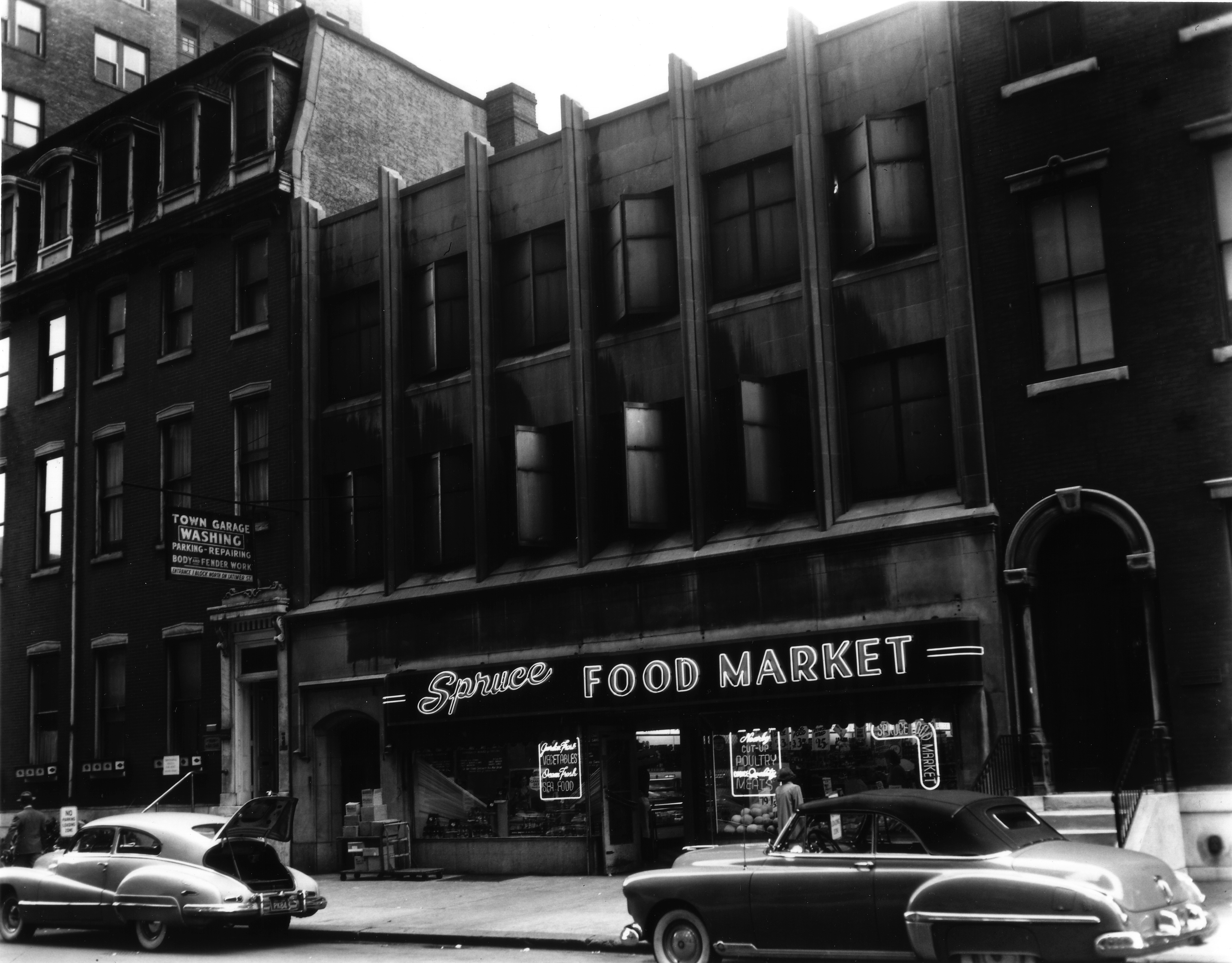 June 1, 1950, Spruce Food Market | Parker & Mullikin | Free Library of Philadelphia Print and Picture Collection