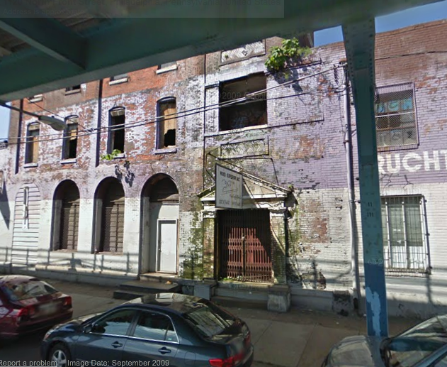 This vacant warehouse at 1118-30 N. Front was consumed by an overnight fire. | Google Street View