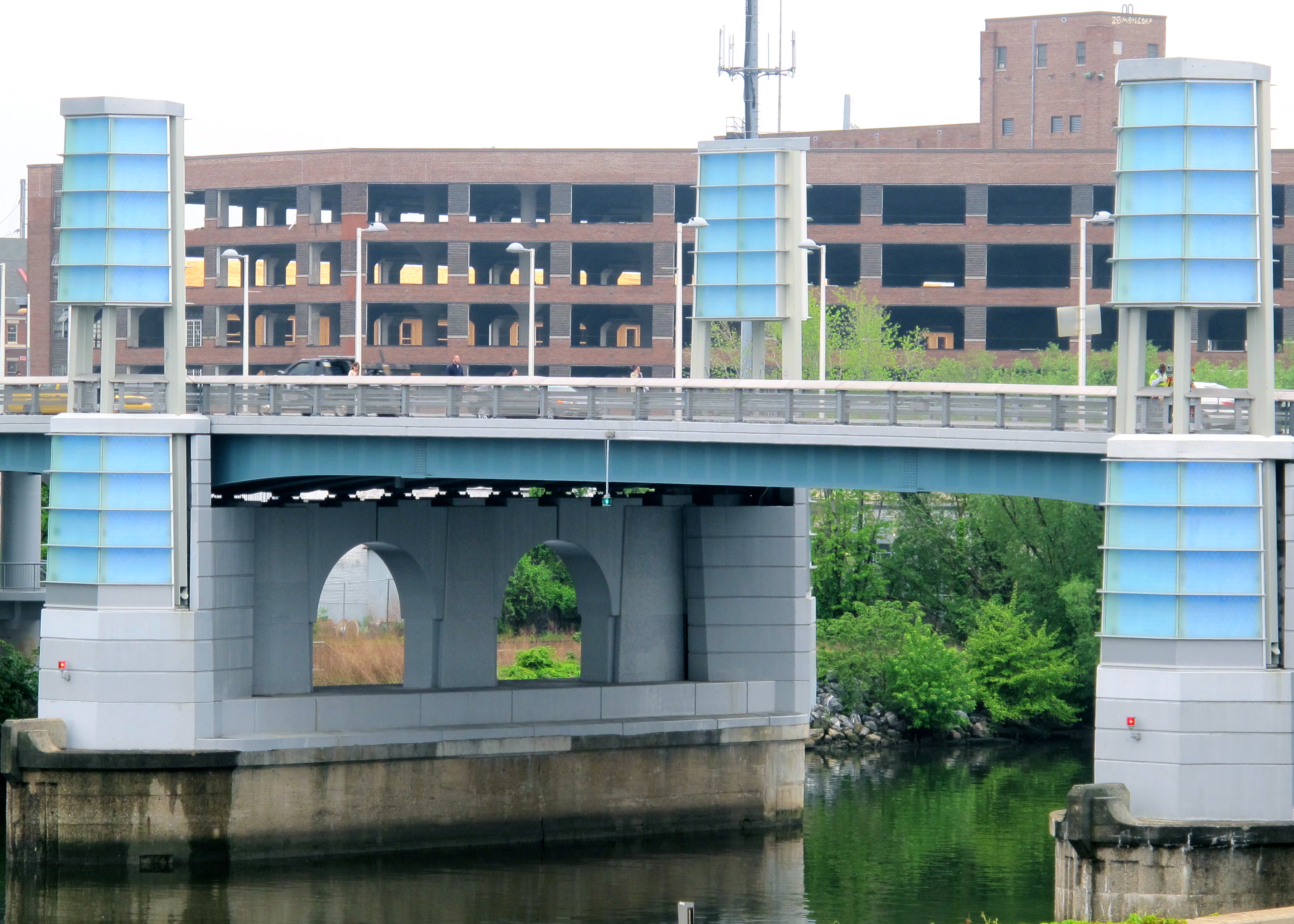 In May the South Street Bridge's new LED lights were tested, and on Monday the towers will finally be lit.