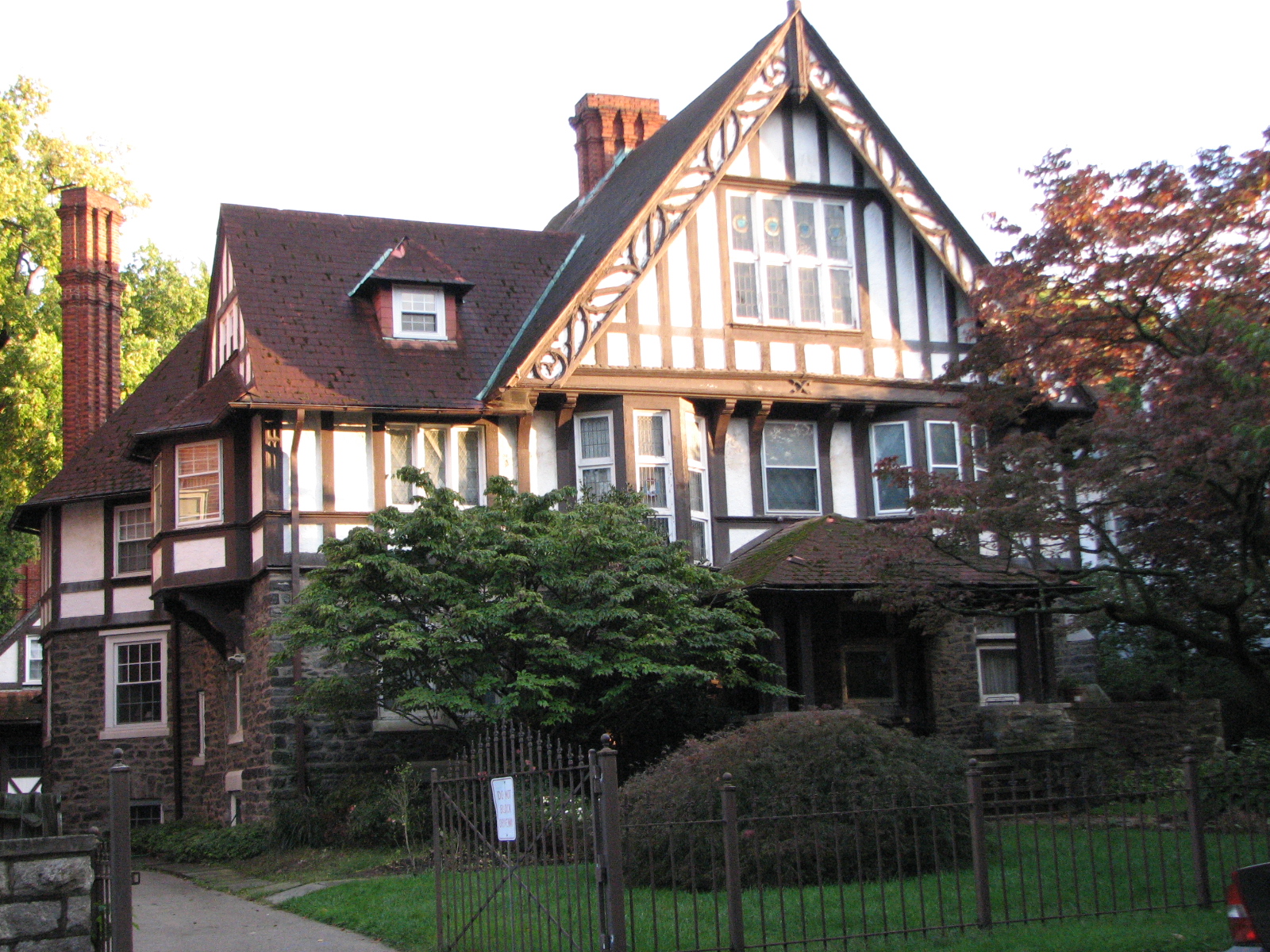 The many faces of Overbrook Farms include stately Tudor Revival homes on Sherwood Road.