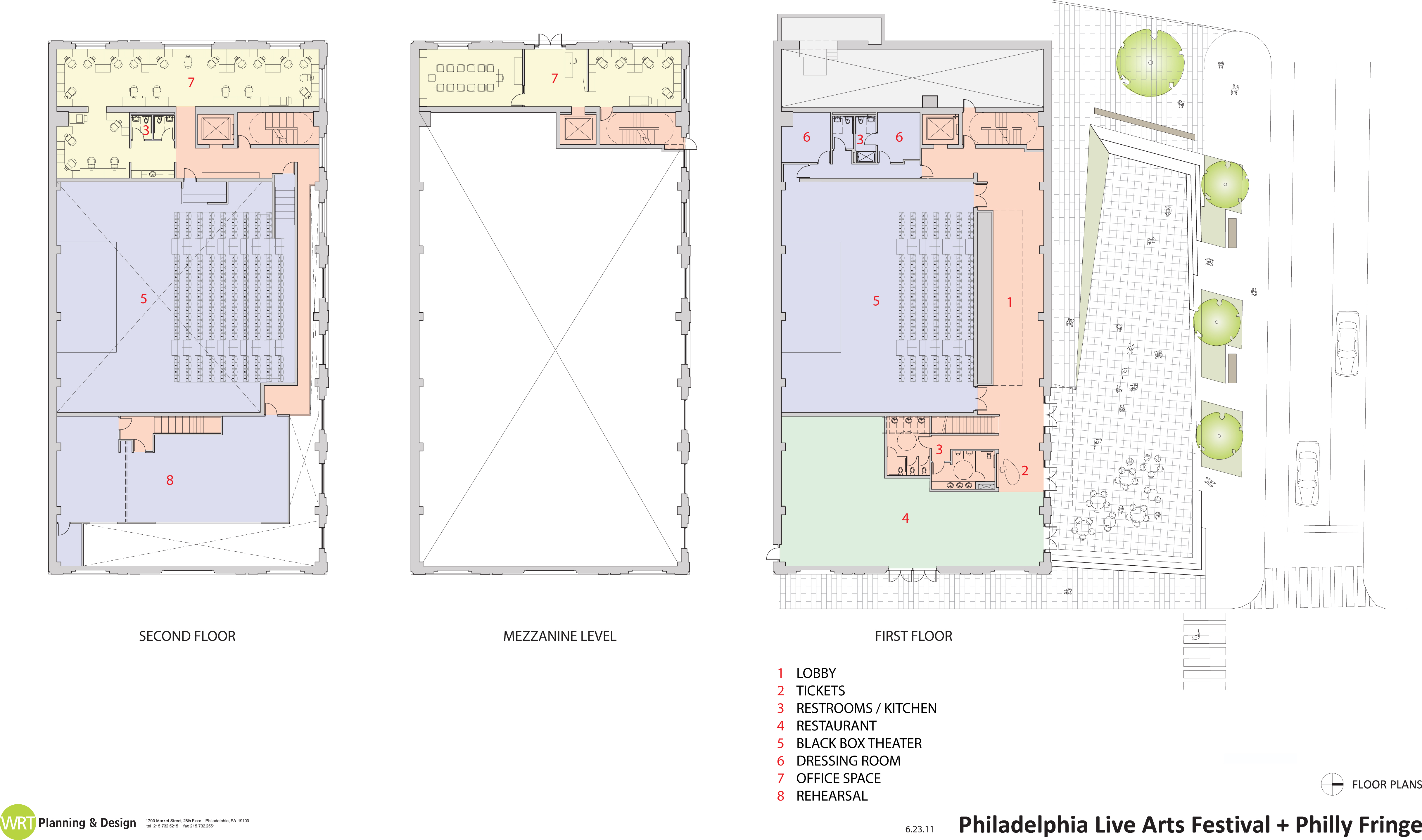 Conceptual Floorplans of Art Center | WRT Planning & Design