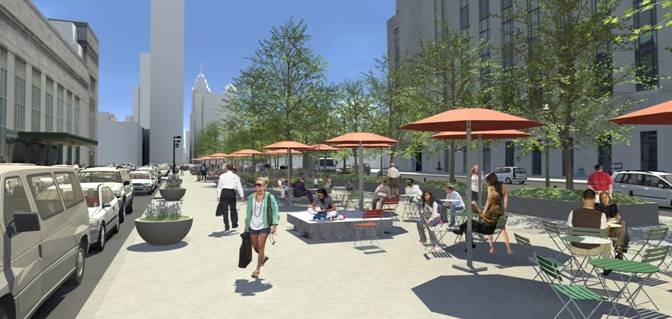 Name This Plaza | Rendering by Lager Raabe Skafte Landscape Architects, Inc.