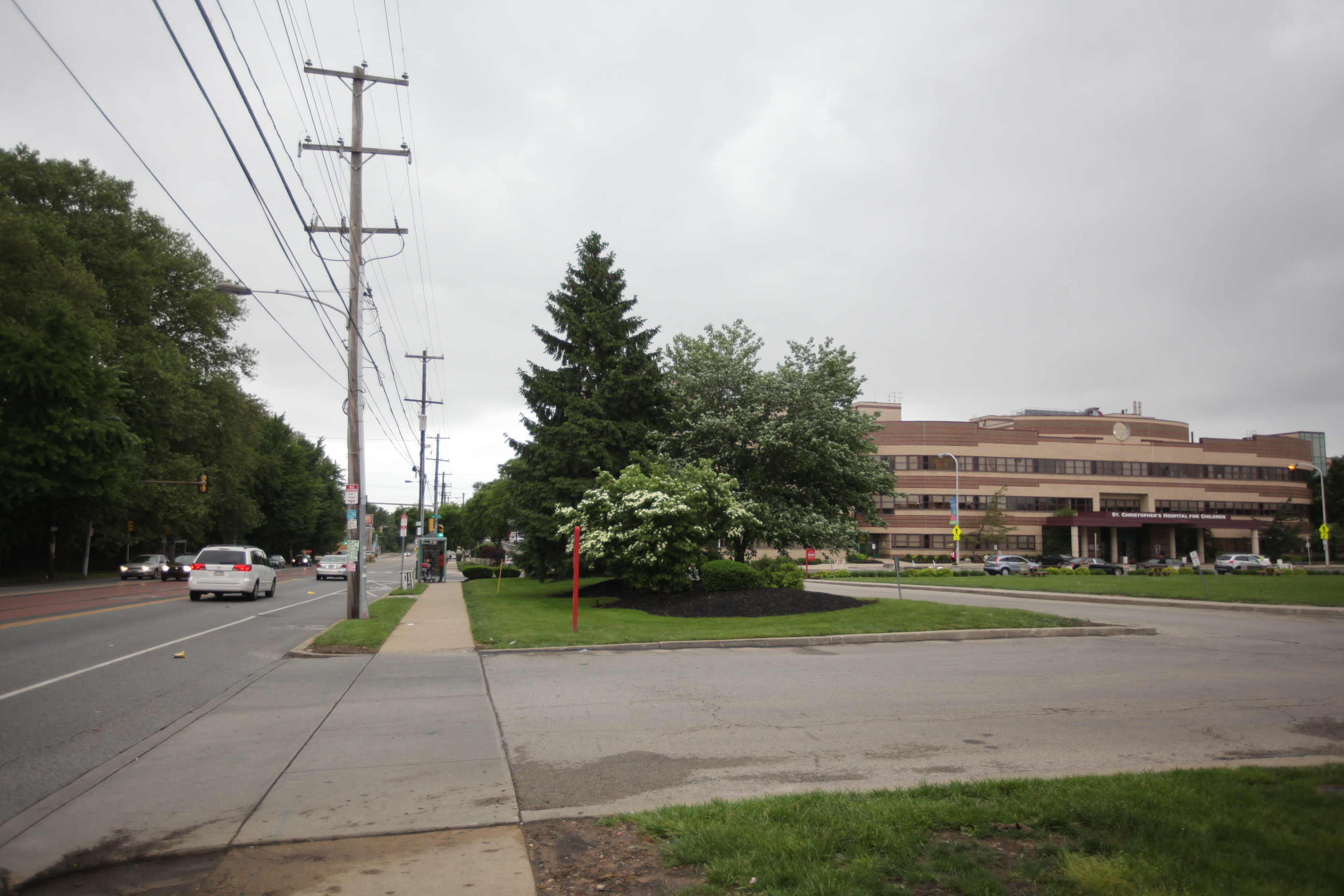 After Complete Streets review, MOTU asked St. Christopher's Hospital to make streetscape changes to its expansion project, Photos by Neal Santos