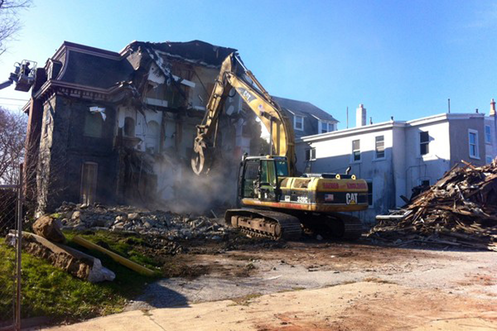 Bunting House Demolition, December 2012