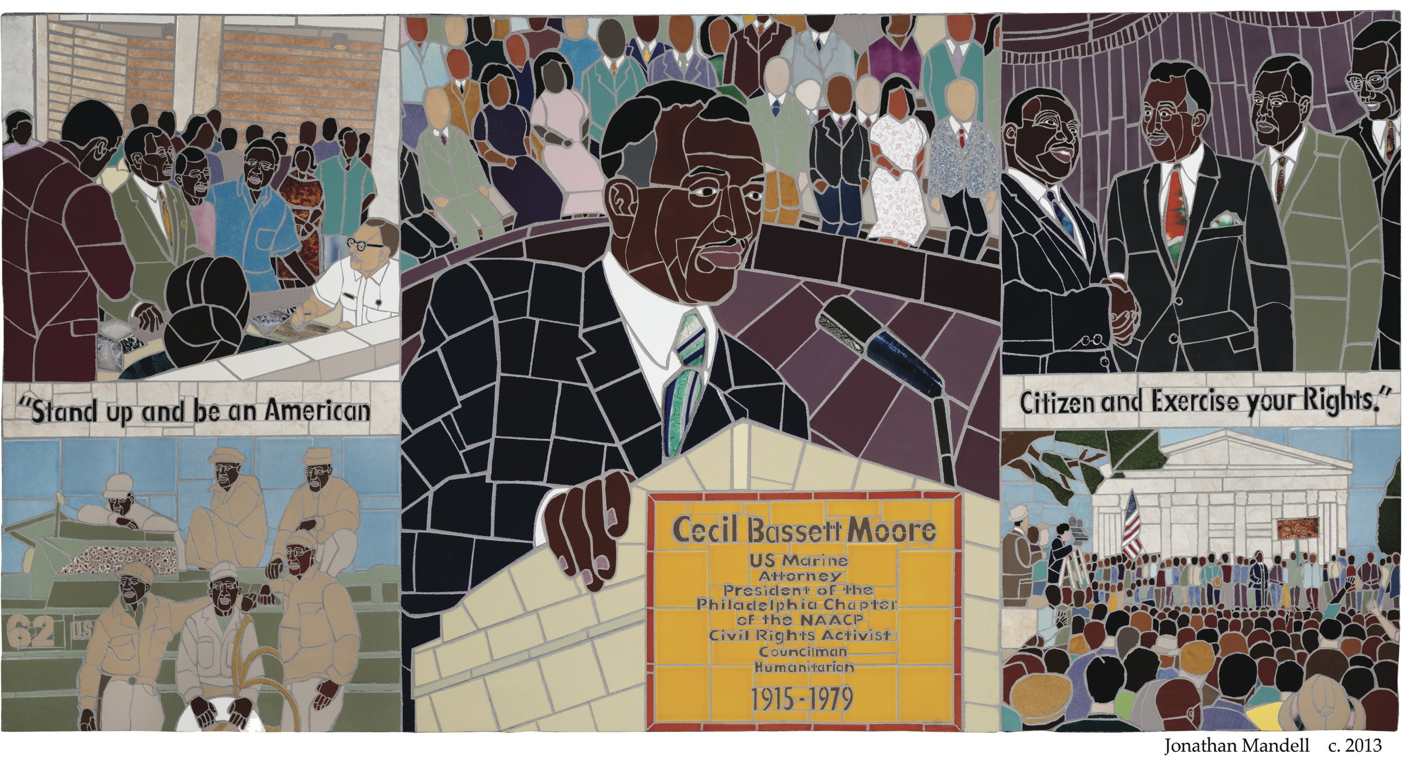 Cecil B. Moore Mosaic, Courtesy of SEPTA and Jonathan Mandell