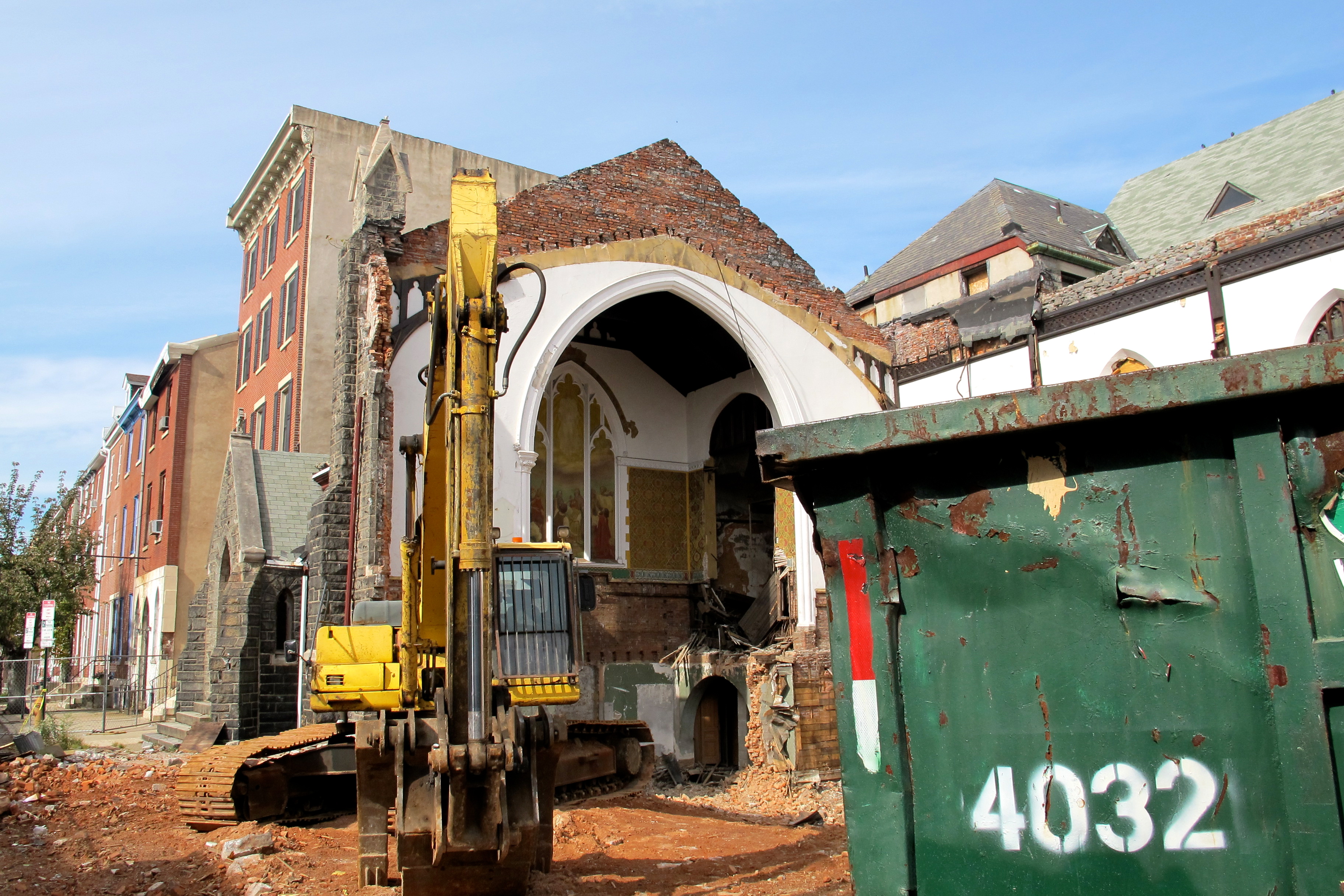 The Church of the Nativity was demolished in October, 2012