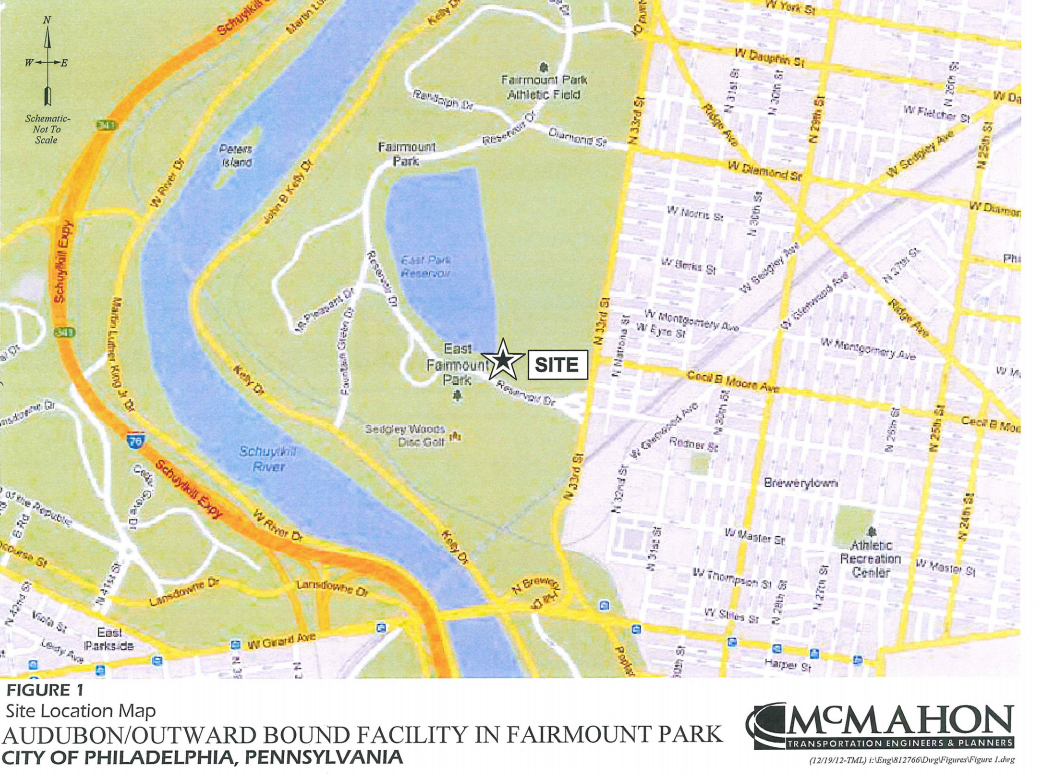 East Park site map