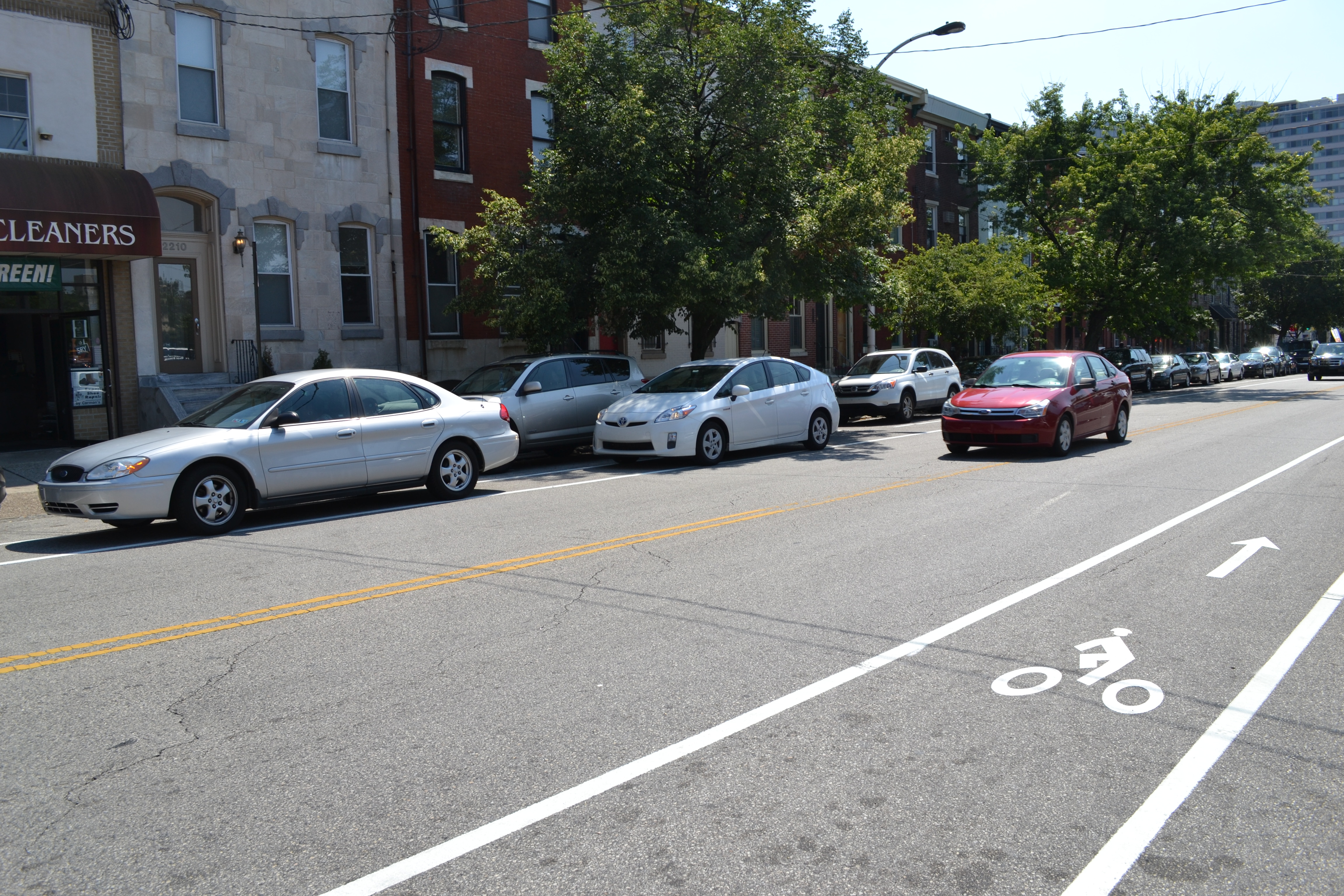 Fairmount Ave bike lanes