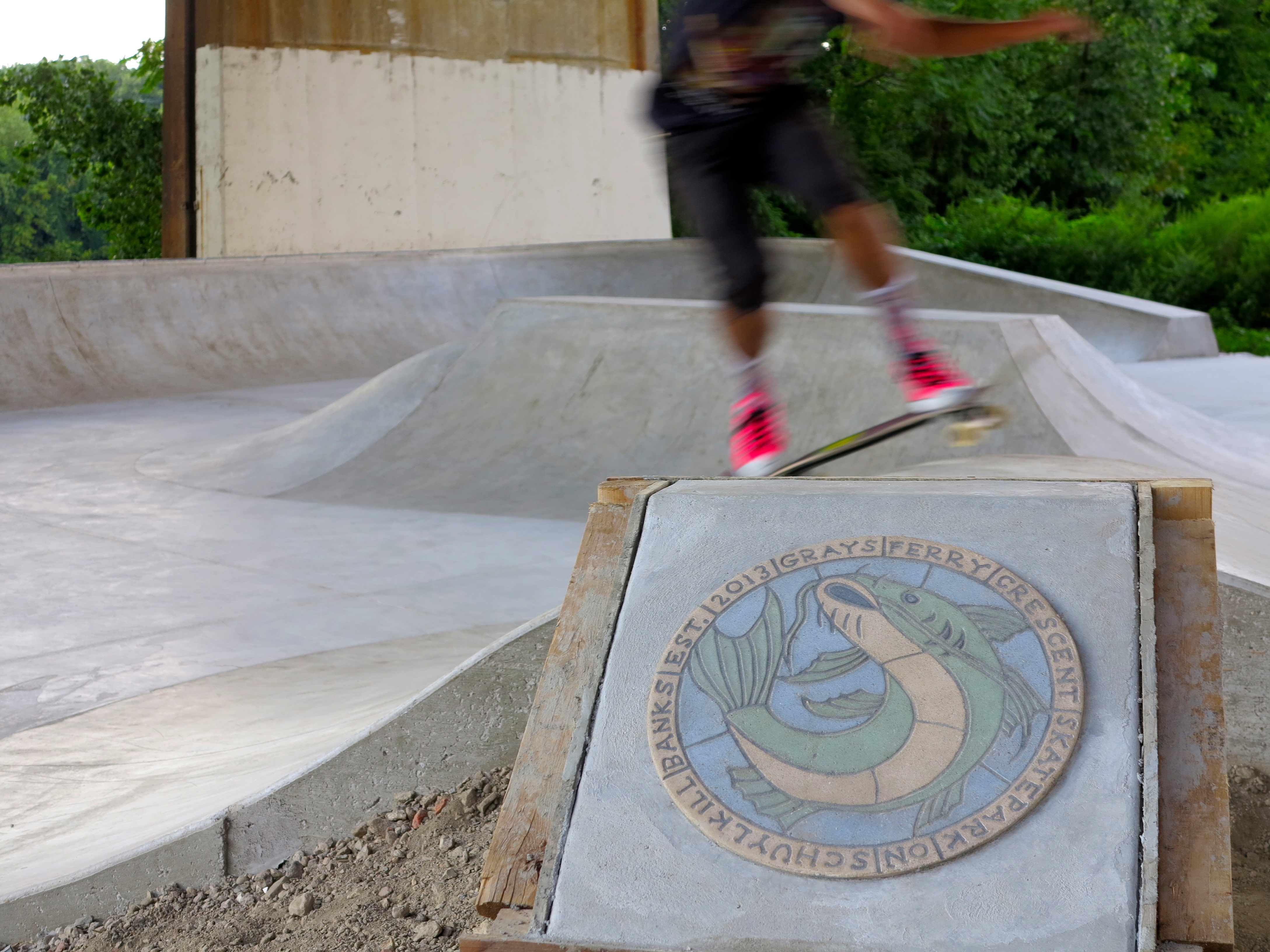 Grays Ferry Crescent Skatepark on Schuylkill Banks