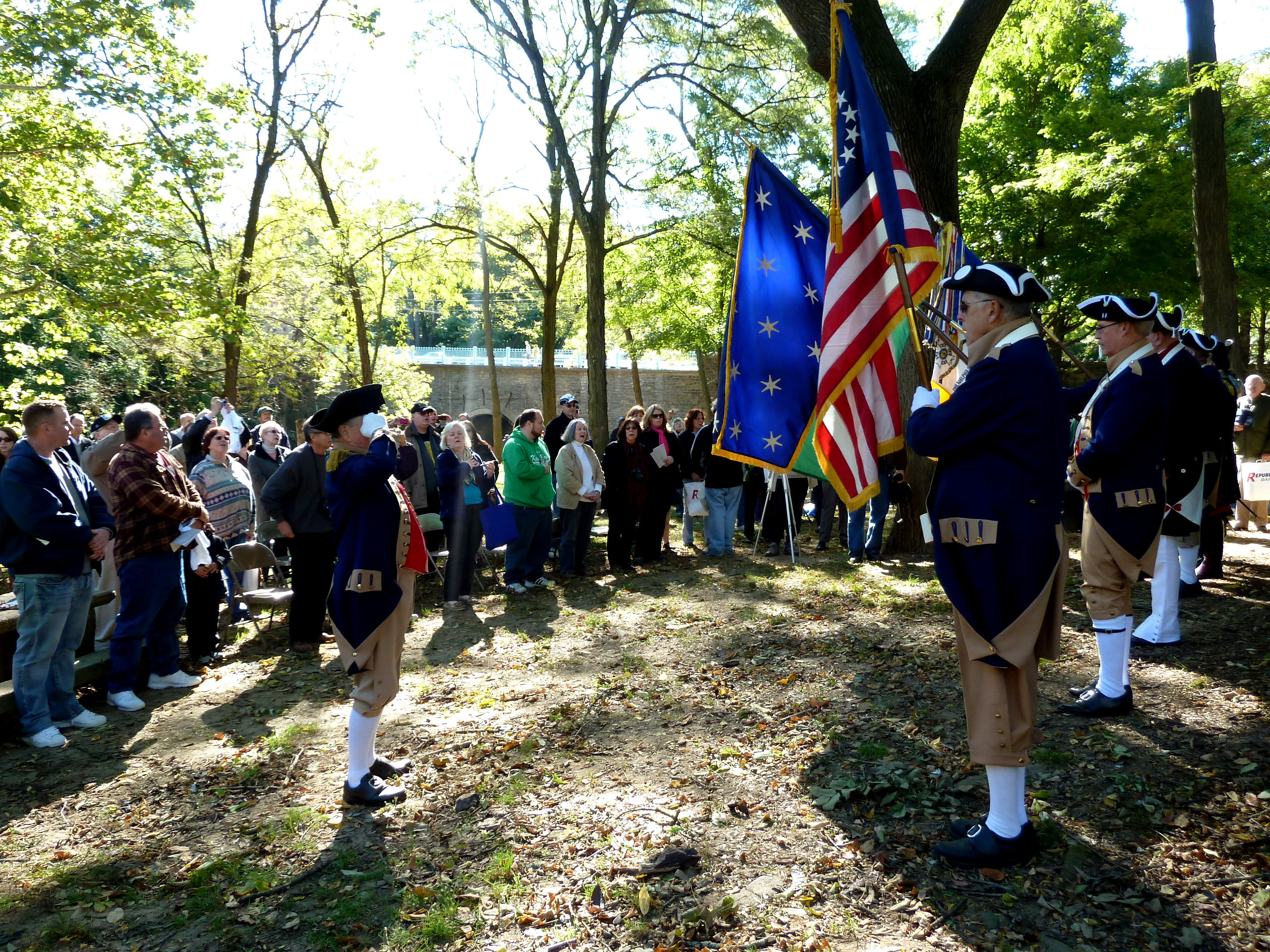 On October 13th hundreds gathered to celebrate the new marker commemorating the history Pennypack Creek Bridge in Holmesburg. | Jessica Lopez