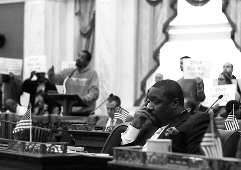 Councilman Kenyatta Johnson during Thursday's eminent domain hearing. | Jared Brey, PlanPhilly
