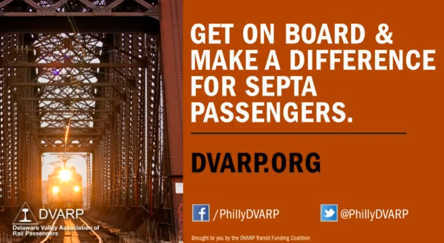 The DVARP public service announcement will run through November and encourage riders to contact lawmakers to encourage mass public transit funding