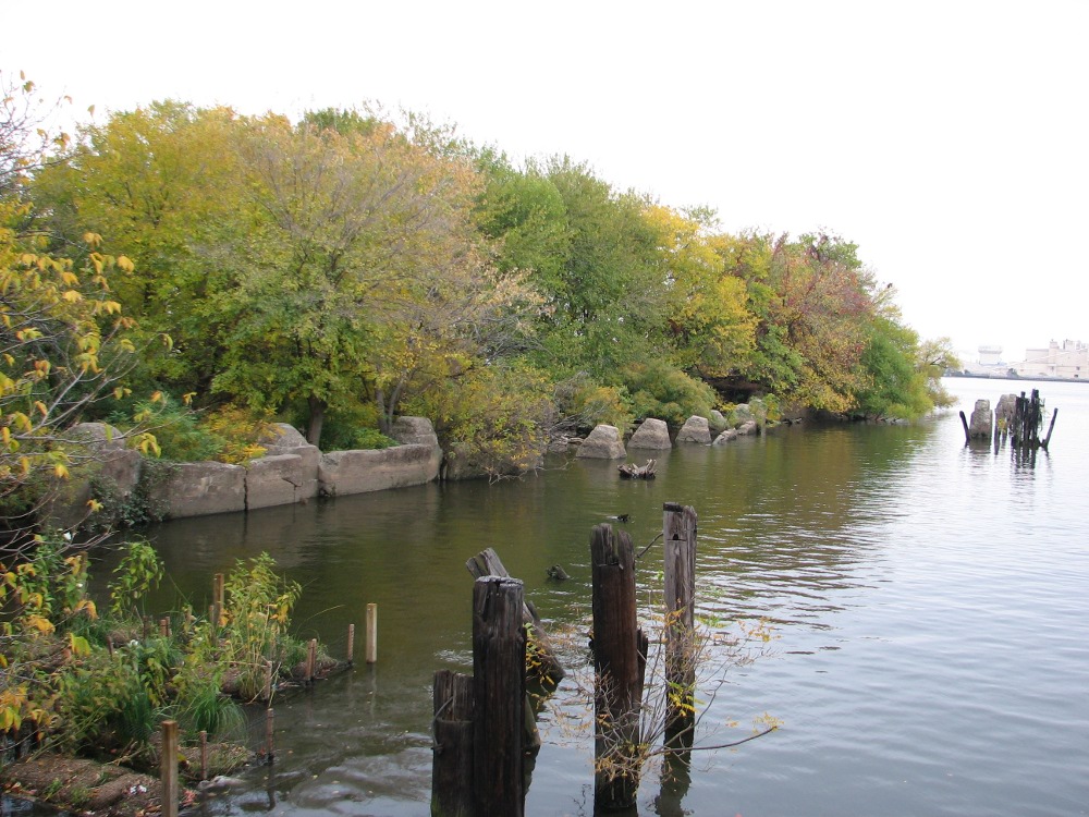 Looking at Pier 53 from the resting spot near the water