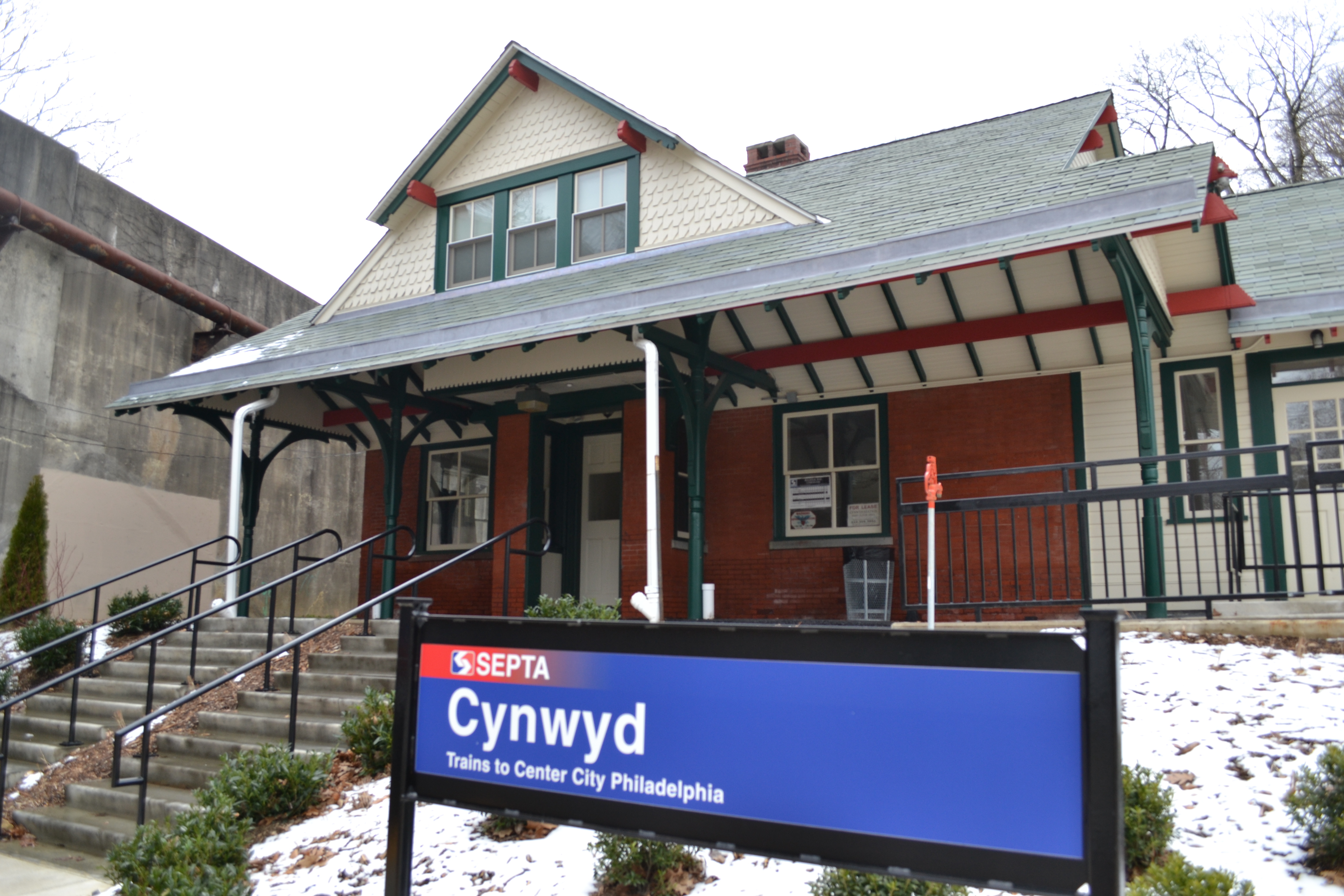 Renovations on the Cynwyd Station are almost complete, will include stormwater benches