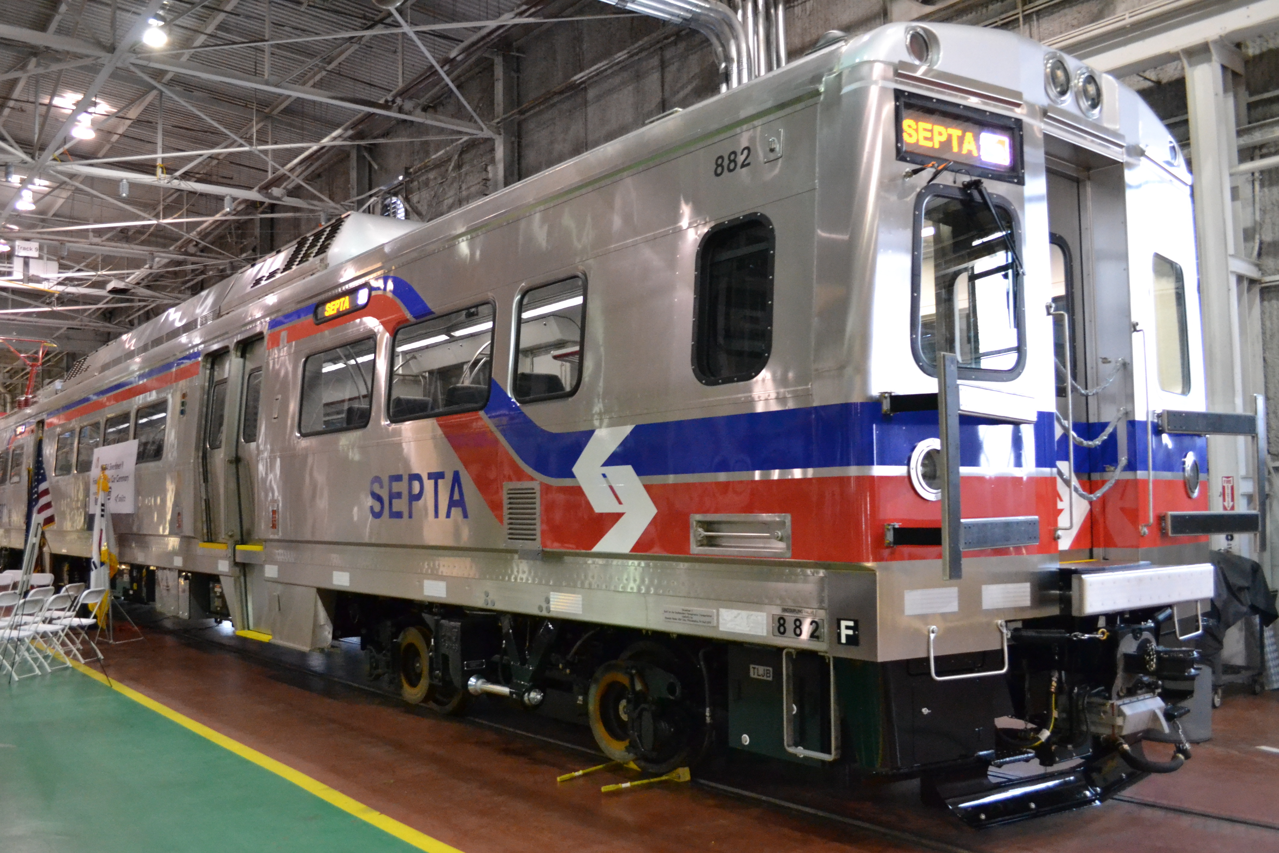SEPTA celebrated the completion of its 120-car Silverliner V order