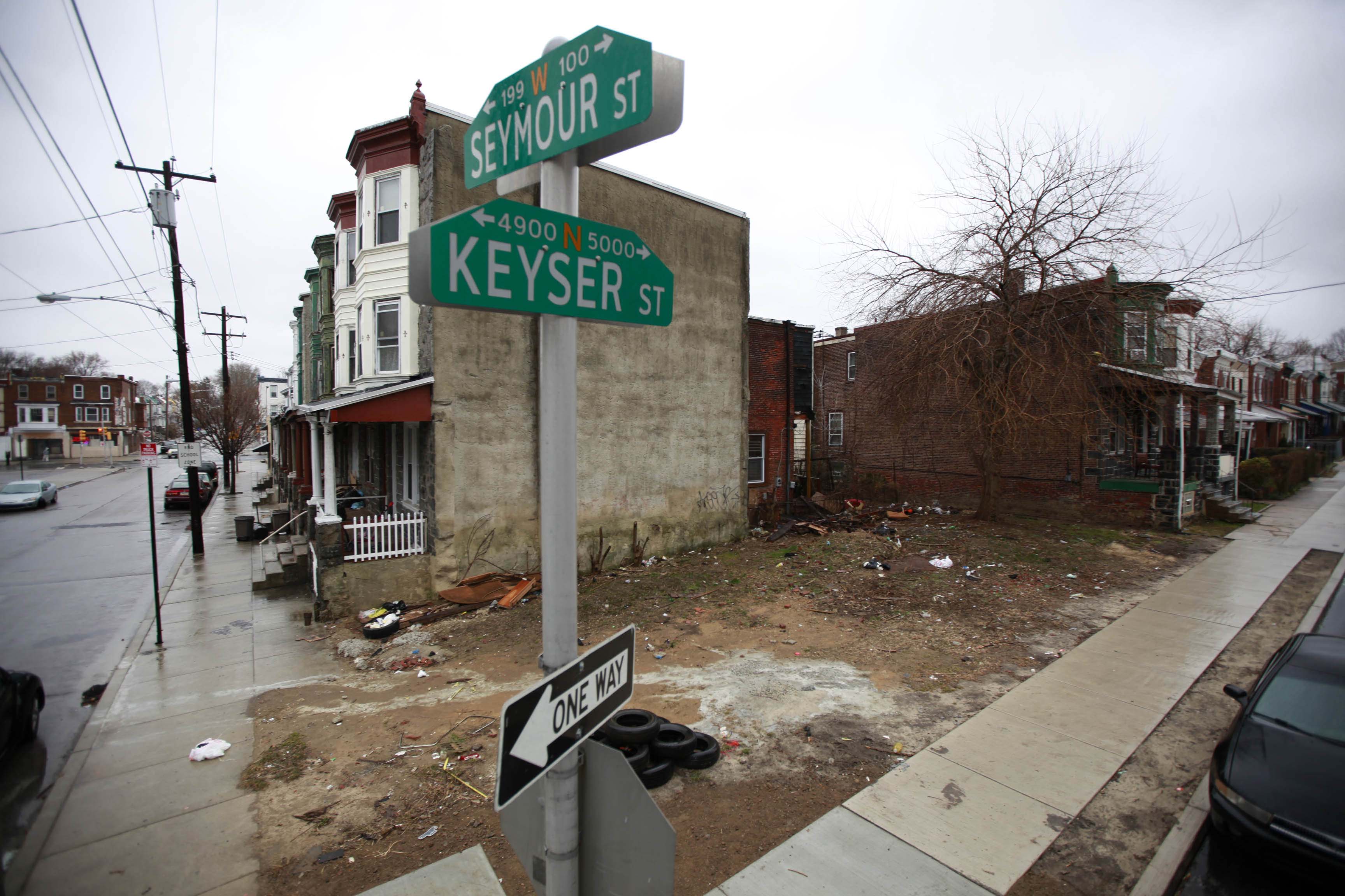 Seymour and Keyser streets is the Germantown section of Philadelphia March 6, 2013. ( David Swanson / Inquirer Staff Photographer)