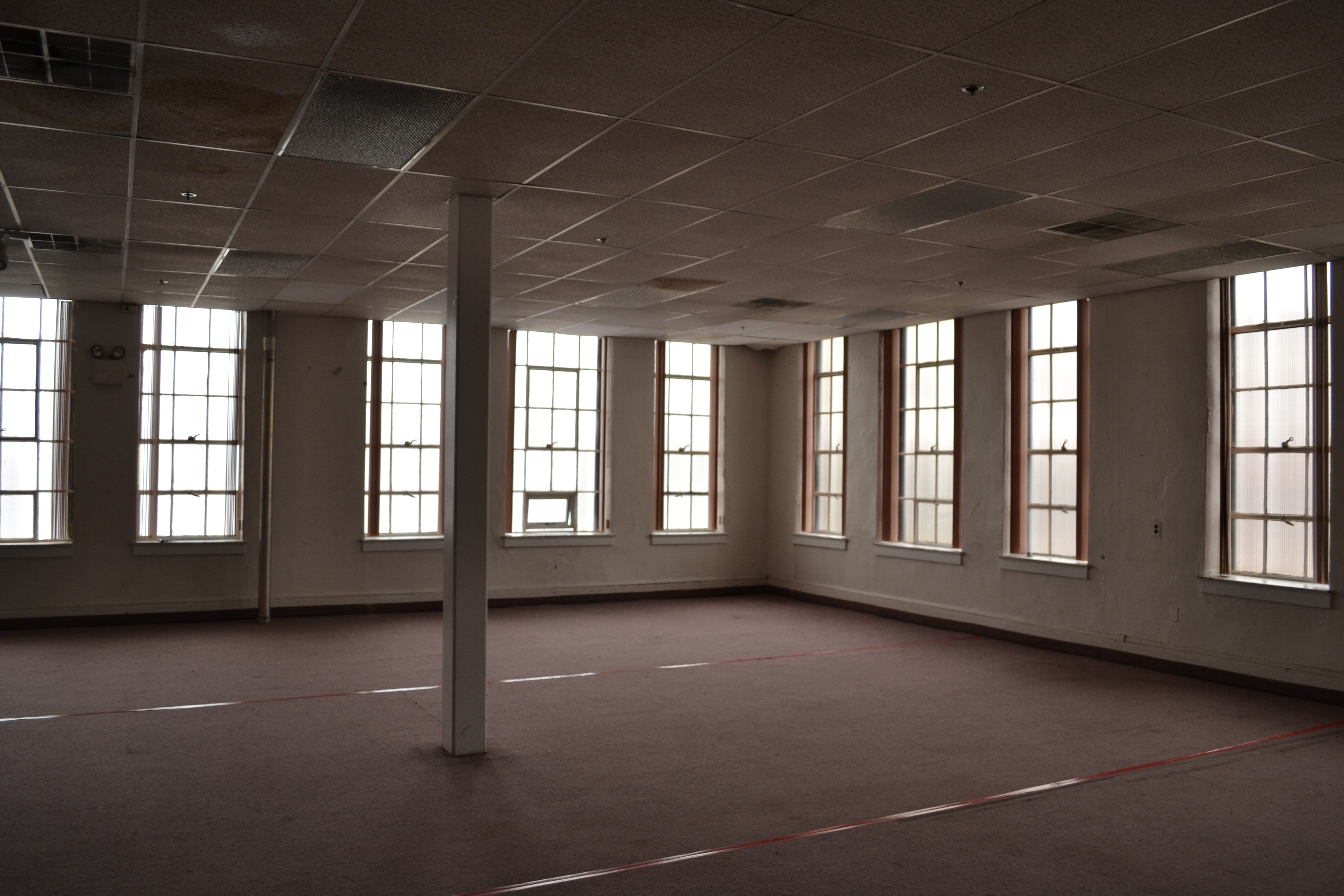 Space formerly used as a chapel for the building's employees will be converted into office or meeting space